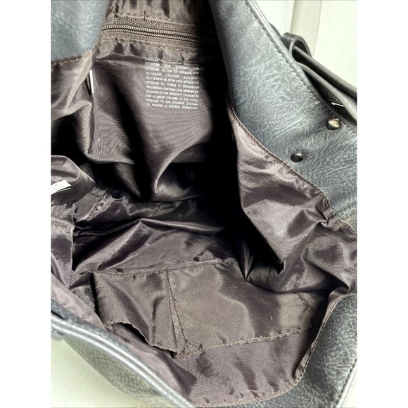 Matt and Nat Gray Vegan Faux Leather Large Shoulder Bag - Picture 3 of 12